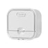 Home Soap Box Non Perforated Wall Mounted Draining Soap Box Flip Cover Bathroom Soap Box White
