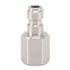 1/8 Inch Bspp Female Thread Fitting 304 Stainless Steel Female Straight Coupling Adapter for CO2 Cylinder Inflatable Attachment