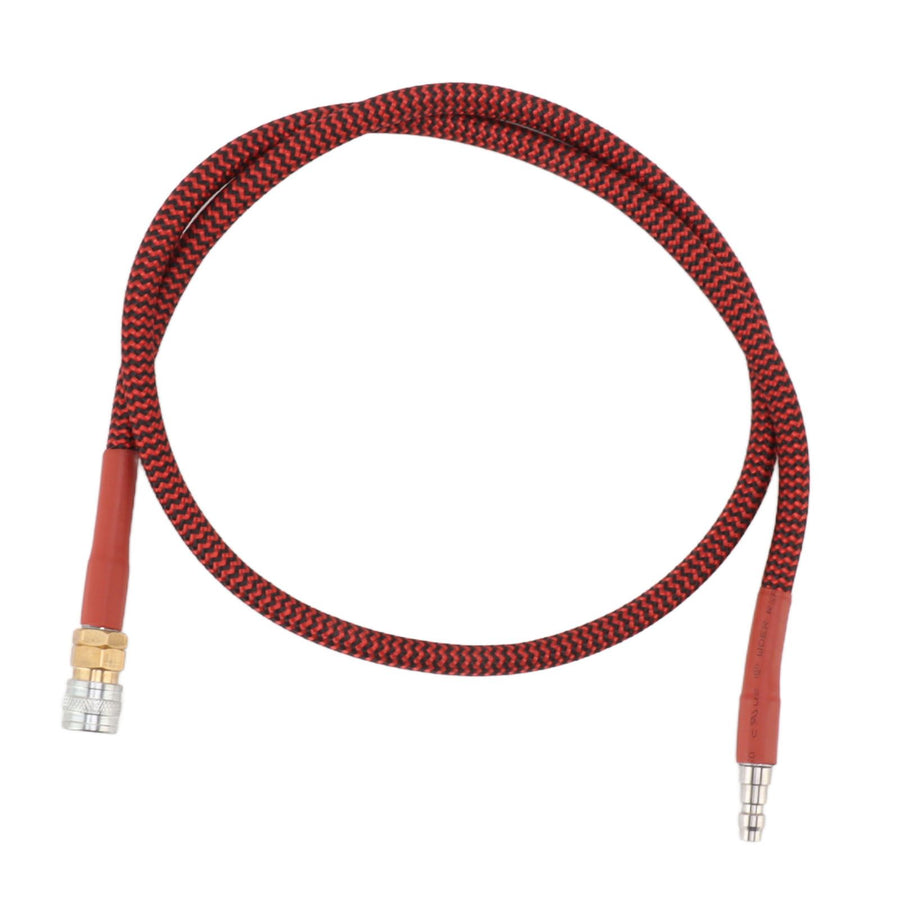 8mm CO2 Filling Bottle Hose 36inch Low Pressure Hose Strong Sealing Red Black Wrapped Hose for CO2 Filling Cylinder
