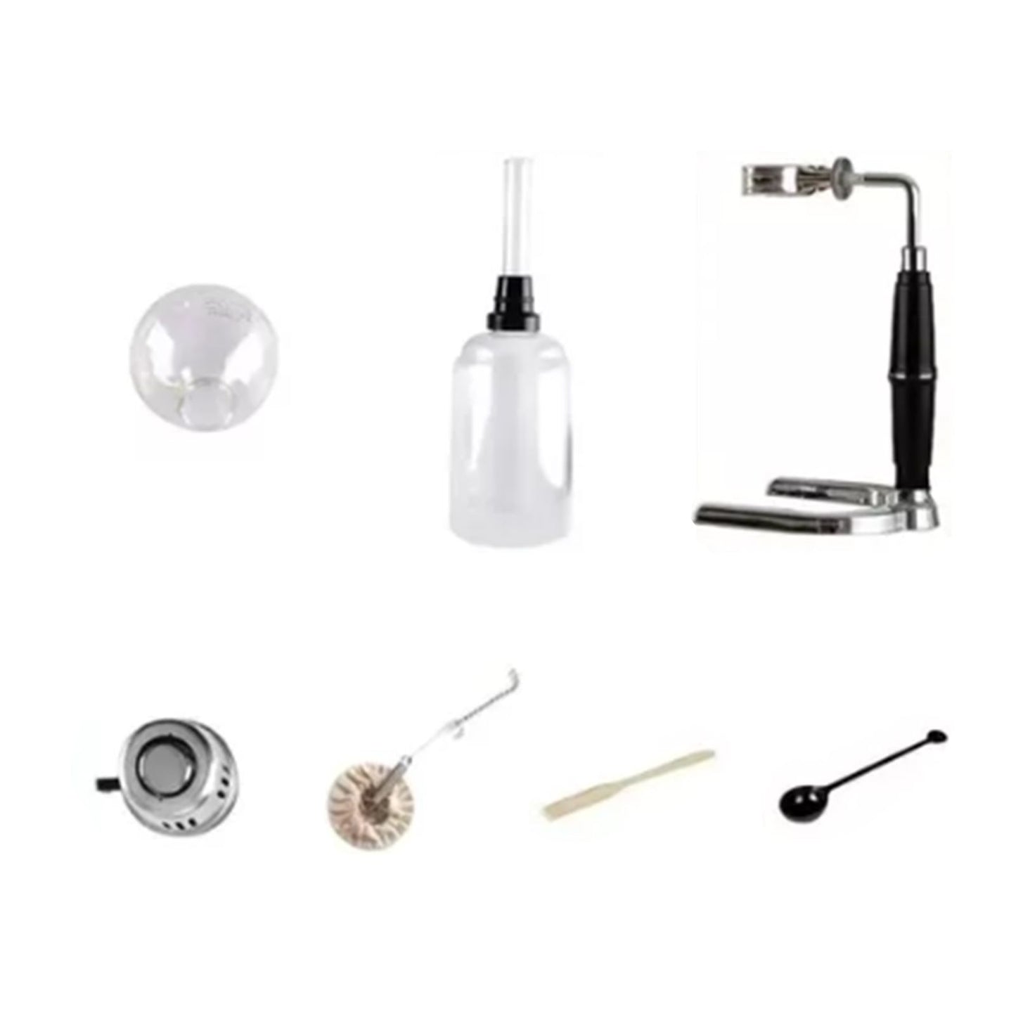 Hand Brewed Coffee Maker Siphon Type Stainless Steel Base Classic Coffee Machine for Home Office