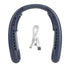 Hanging Neck Fans Portable Semiconductor Dual Cooling 3 Wind Speed Adjustable Mini USB Charging Neck Cooling Fan Blue