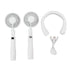 Neck Fan 3 Gear Angle Adjustment LCD Display USB Rechargeable Mini Portable Handheld Neck Hanging Fan