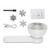 Lint Remover Light Weight USB Powered Lint Shaver White Rechargeable Fabric Shaver for Home Travel Office