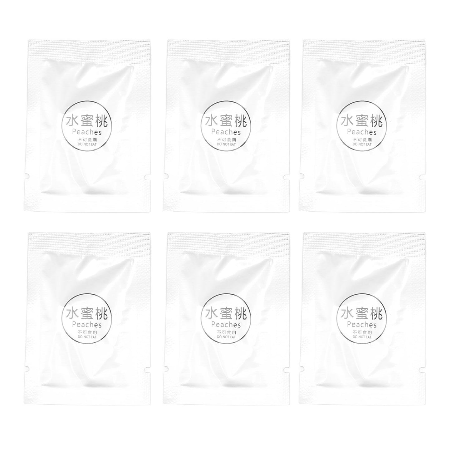 6 Pack Car Fragrance Replacement Tablets Portable Air Vent Clip Replacement Pads for Car Accessories Peach Flavor