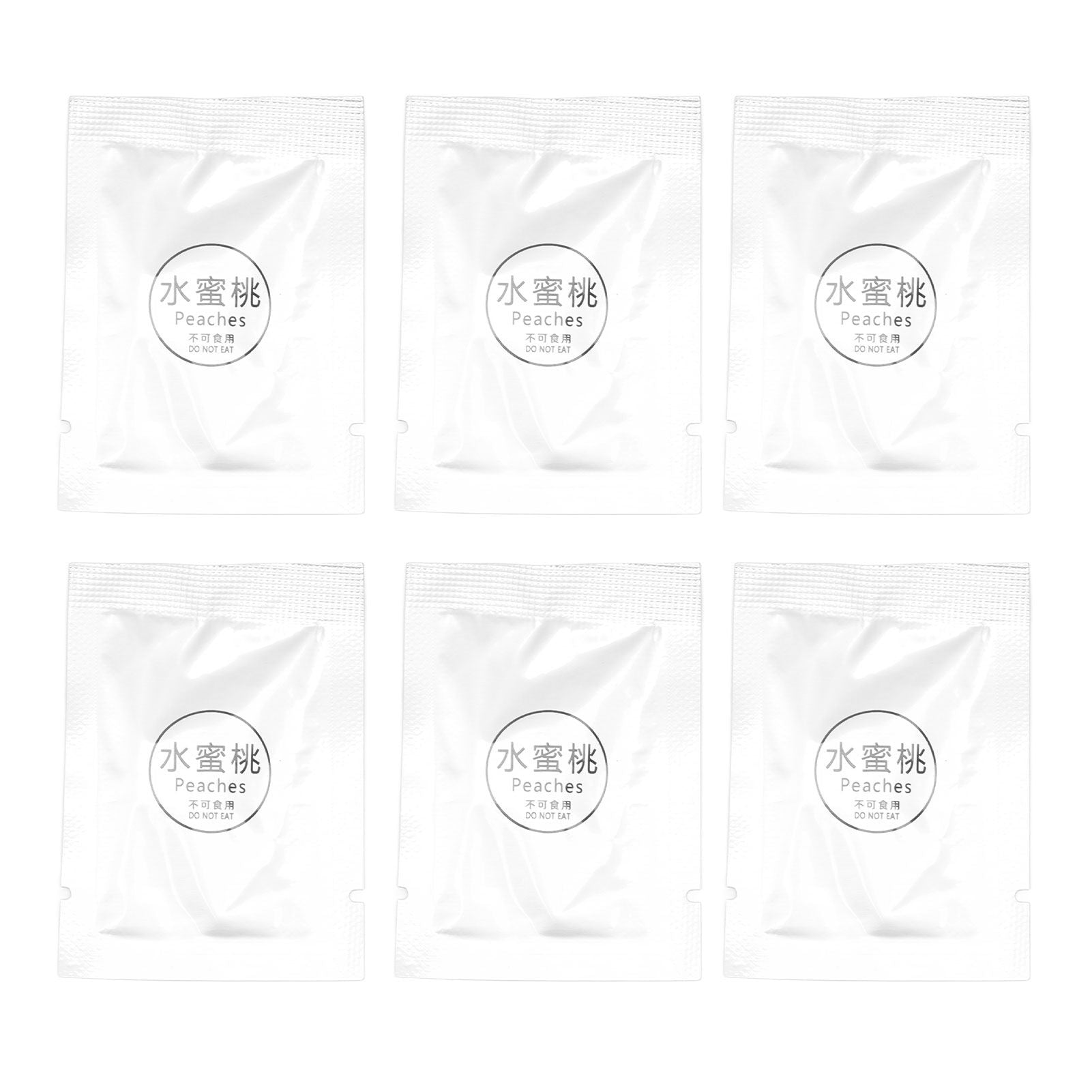 6 Pack Car Fragrance Replacement Tablets Portable Air Vent Clip Replacement Pads for Car Accessories Peach Flavor