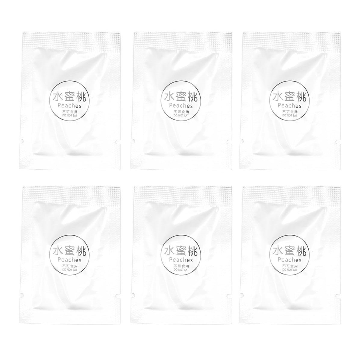 6 Pack Car Fragrance Replacement Tablets Portable Air Vent Clip Replacement Pads for Car Accessories Peach Flavor