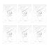 6 Pack Car Fragrance Replacement Tablets Portable Air Vent Clip Replacement Pads for Car Accessories Peach Flavor