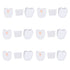 6PCS Vacuum Cleaner Filter Set Post Foam Felt Filter Replacement for Shark XPSTFH380 ZS360 ZS361C ZS362
