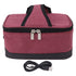 USB Heating Insulation Bag Portable Electric Heating Food Container Constant Temperature Heating Bag for Outdoor Wine Red