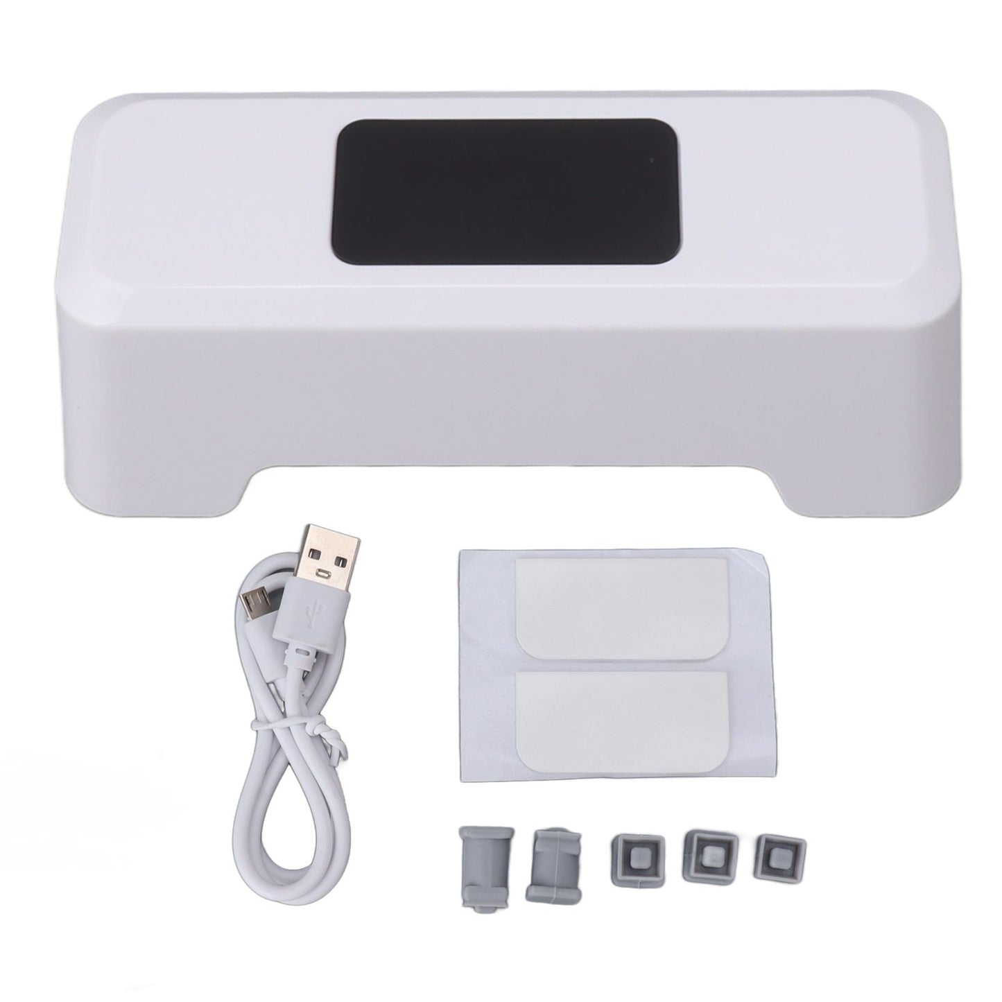 Motion Sensor Automatic Toilet Flusher IPX5 Waterproof Touchless Toilet Flusher Automatic Flush Button for Home Public Use White