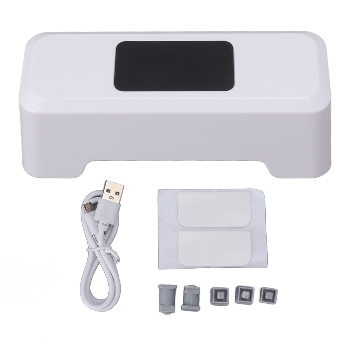 Motion Sensor Automatic Toilet Flusher IPX5 Waterproof Touchless Toilet Flusher Automatic Flush Button for Home Public Use White