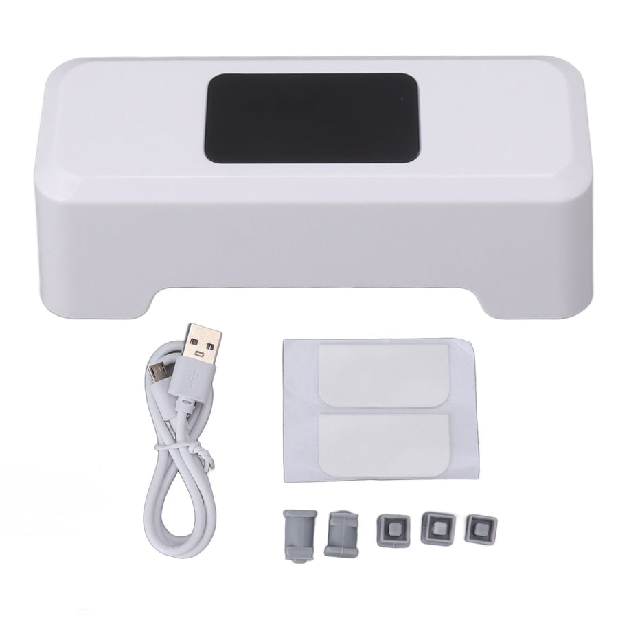 Motion Sensor Automatic Toilet Flusher IPX5 Waterproof Touchless Toilet Flusher Automatic Flush Button for Home Public Use White
