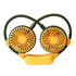 Portable Neck Fan Bendable Wearable USB Rechargeable Hand Free Mini Hanging Fan for Office Travel Green