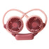 Portable Neck Fan Bendable Wearable USB Rechargeable Hand Free Mini Hanging Fan for Office Travel Taro Purple
