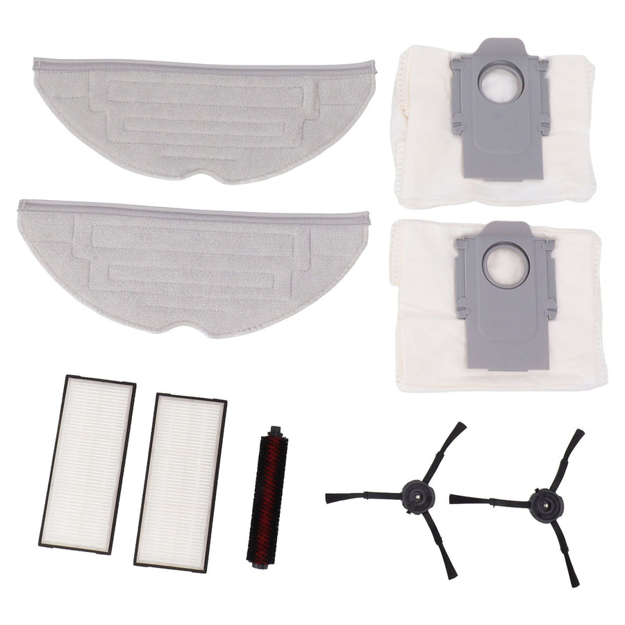 Vacuum Cleaner Accessories Kits for Roborock G20 Include 1 Mop Self Cleaning Brush 2 Mop 2 Dust Bag 2 Filter 2 Black Side Brush