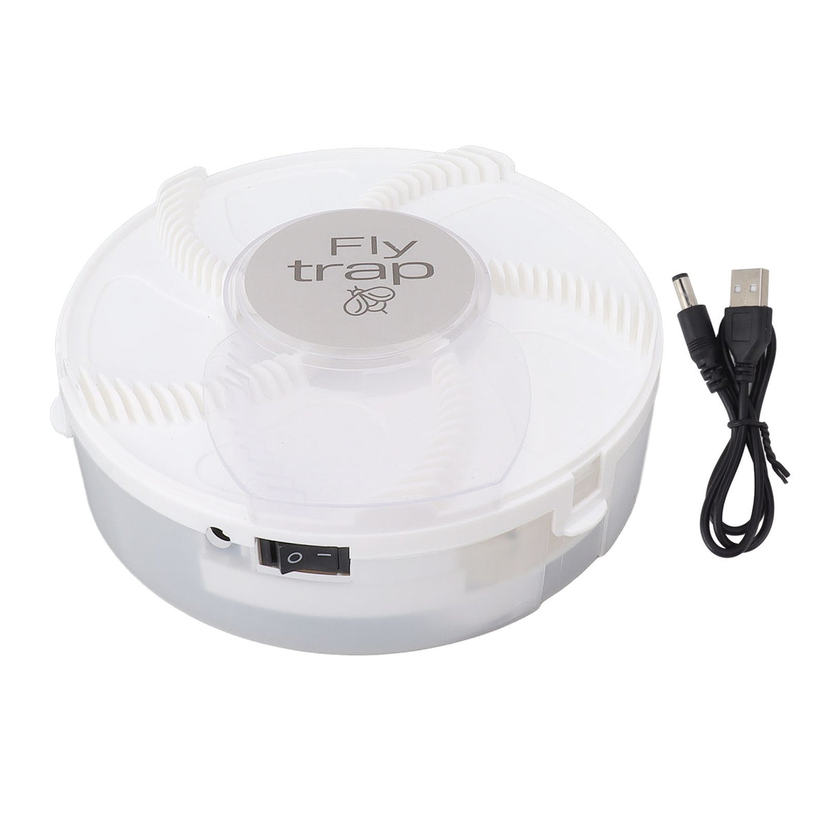 Electric Fly Trap Automatic USB Charging Quiet Detachable Flytrap Flycatcher for Restaurant Kitchen