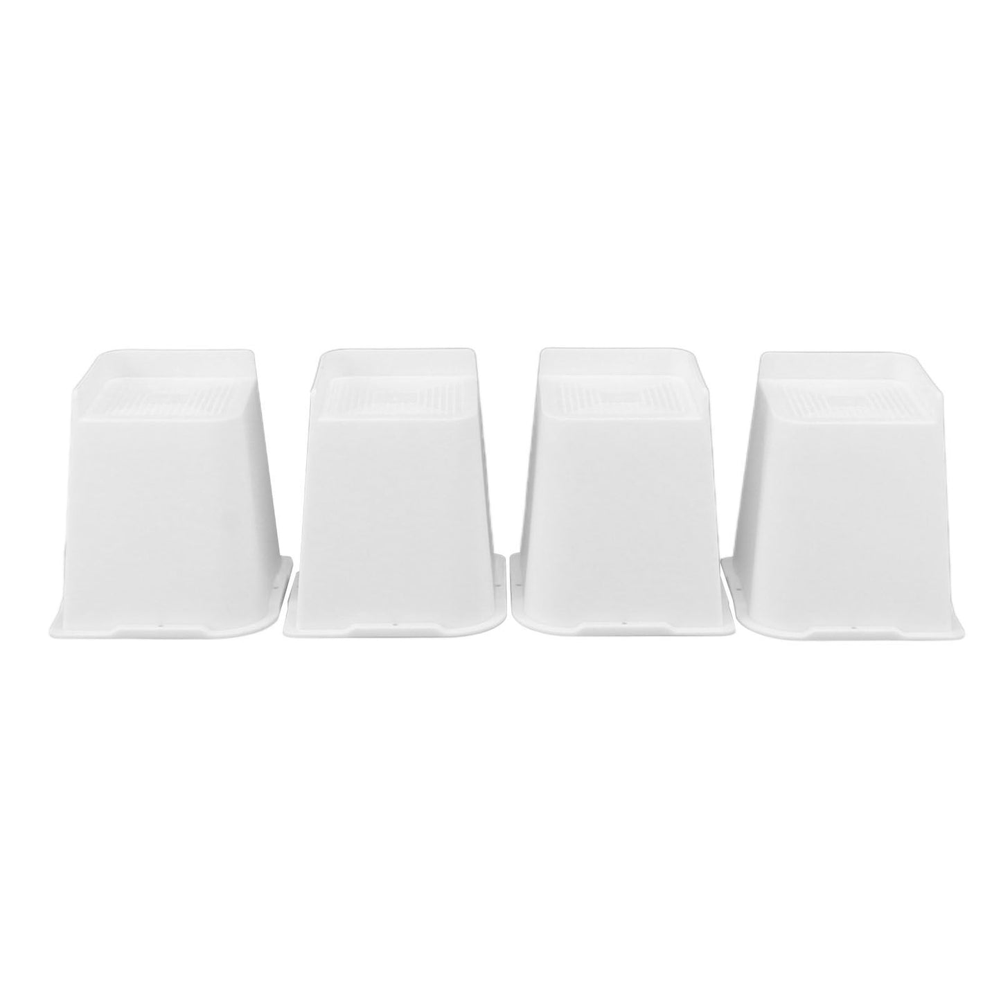 4 Pcs Furniture Risers 6 Inch Raise Trapezoid L Shape Top Anti Slip Bed Sofa Risers Furniture Leg Extender