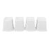 4 Pcs Furniture Risers 6 Inch Raise Trapezoid L Shape Top Anti Slip Bed Sofa Risers Furniture Leg Extender