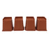 4PCS Heavy Duty Bed Chair Riser L Shaped 6in Anti Slip Furniture Extra Raiser for Bedroom