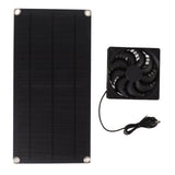 Solar Powered Fan Portable Monocrystalline Silicon 10W IP65 Waterproof Exhaust Fan for RV 18V