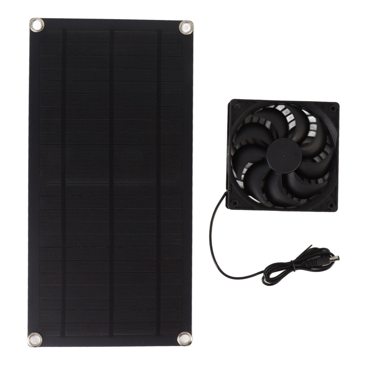 Solar Powered Fan Portable Monocrystalline Silicon 10W IP65 Waterproof Exhaust Fan for RV 18V