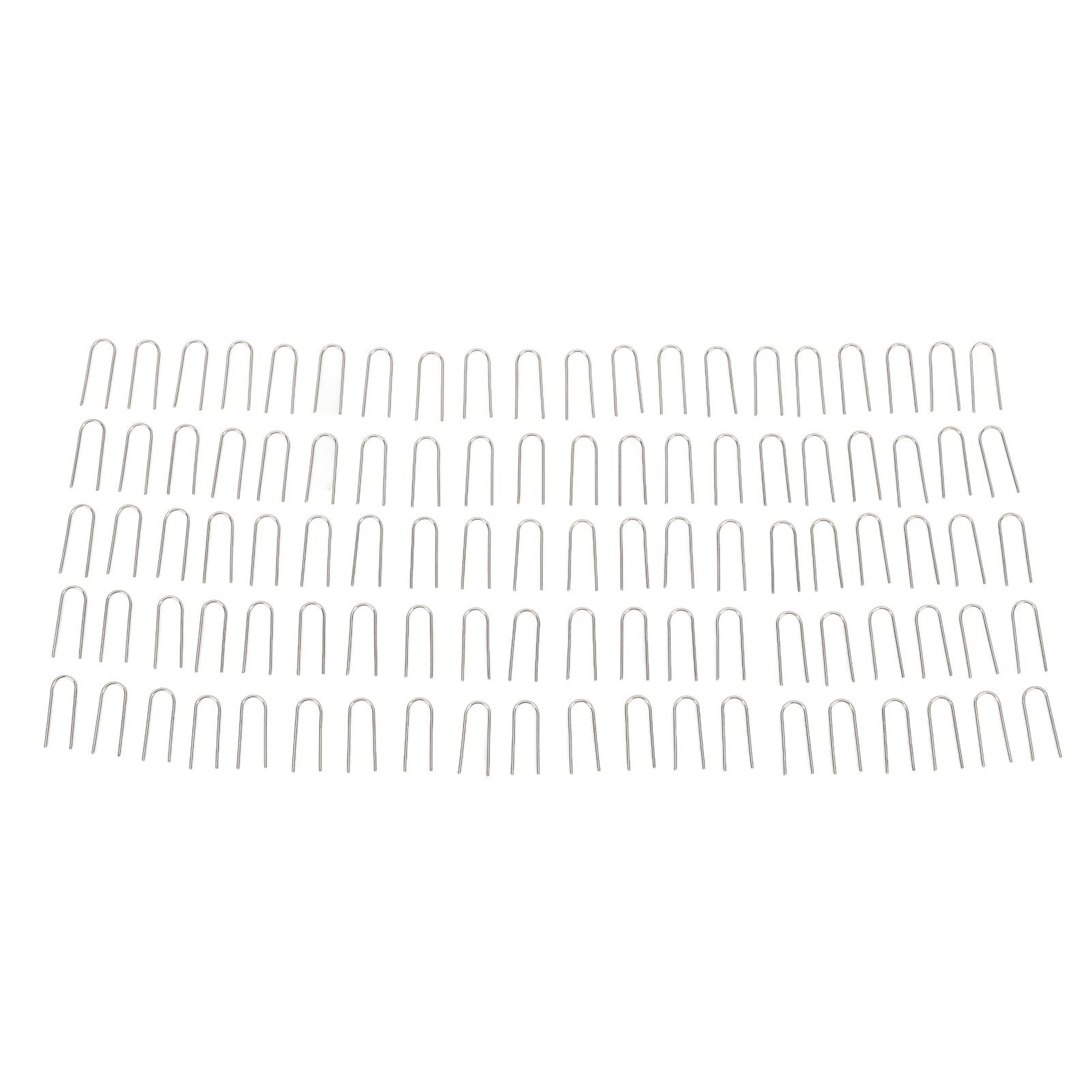 100PCS High Temperature Nichrome Jump Ring Mini U Hanger Hooks for Ceramic Ornament Jewelry Necklace Making