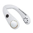Bladeless Neck Fan USB Charging 2000 MAh Battery Portable Hand Free Neck Fan for Outdoor Camping Office White