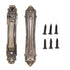 Barn Door Handle Iron Rust Prevention Farmhouse Pulling Handles for Cabinets Closets Drawers Doors Wardrobes Antique Bronze