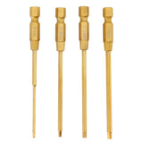 4Pcs 4 in 1 Hex Screwdriver Set High Speed Steel Hex Screwdriver for RC Car Helicopter Drone Boat