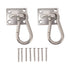 200kg Outdoor Swing Hook Set with Square Door Buckle Spring Hook 304 Stainless Steel Hammock Hook Set for Porch Yoga