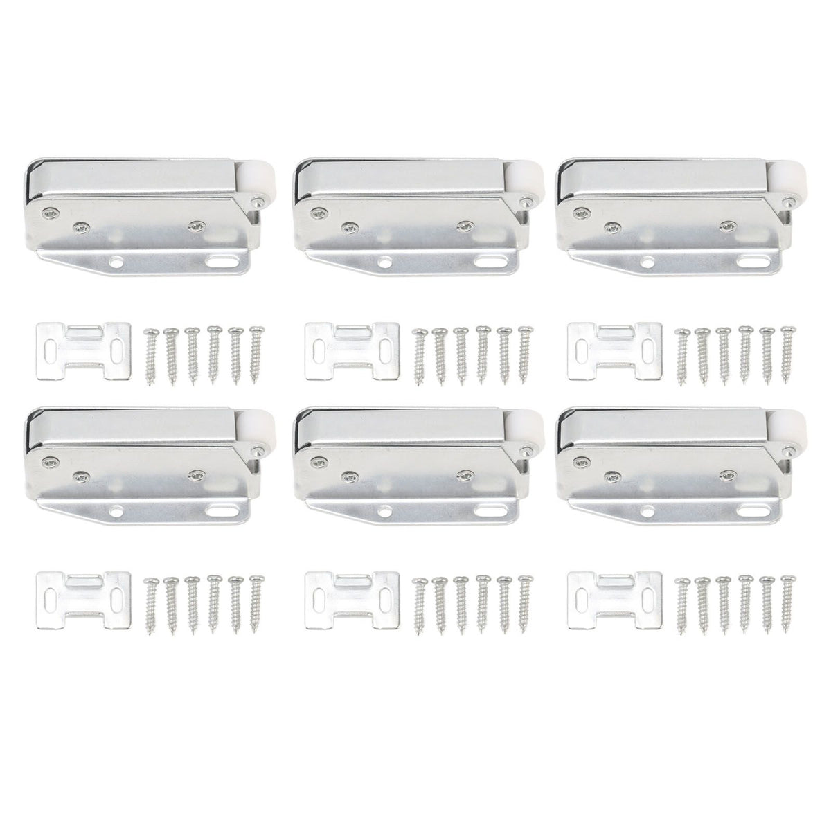 6Pcs Spring Latch Mini Door Push Release Latch Light Weight Push to Open Door Latch for Cabinet Door