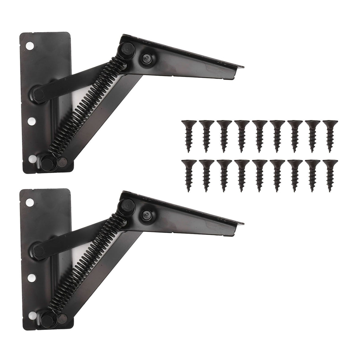 80 Degrees Shear Hinge Cold Rolled Steel Foldable Upturned Support Hinge for Cabinet Doors Bed Sofa