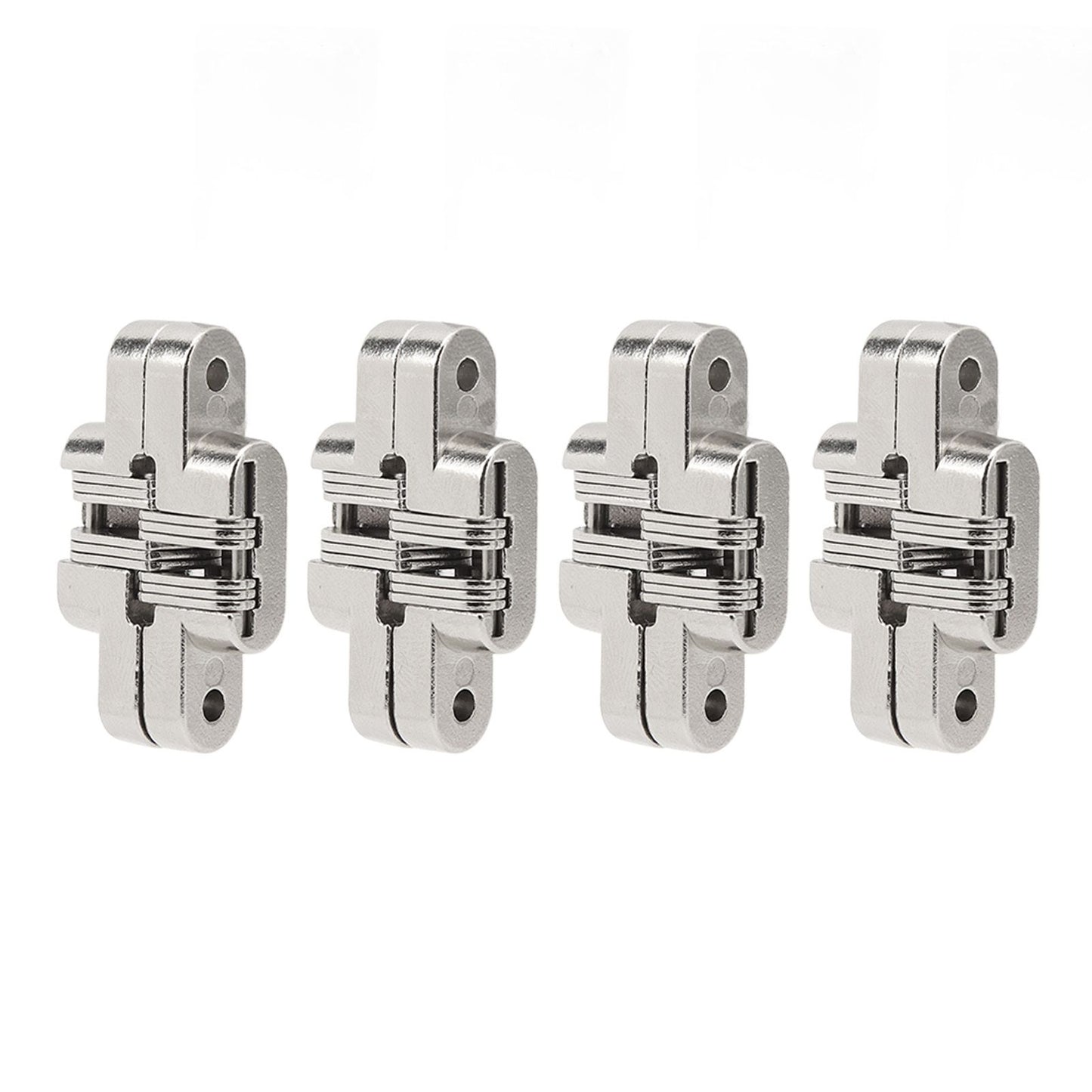 4Pcs Mini Zinc Alloy Cross Hidden Hinge 180 Degree Swing Jewelry Box Invisible Hinge