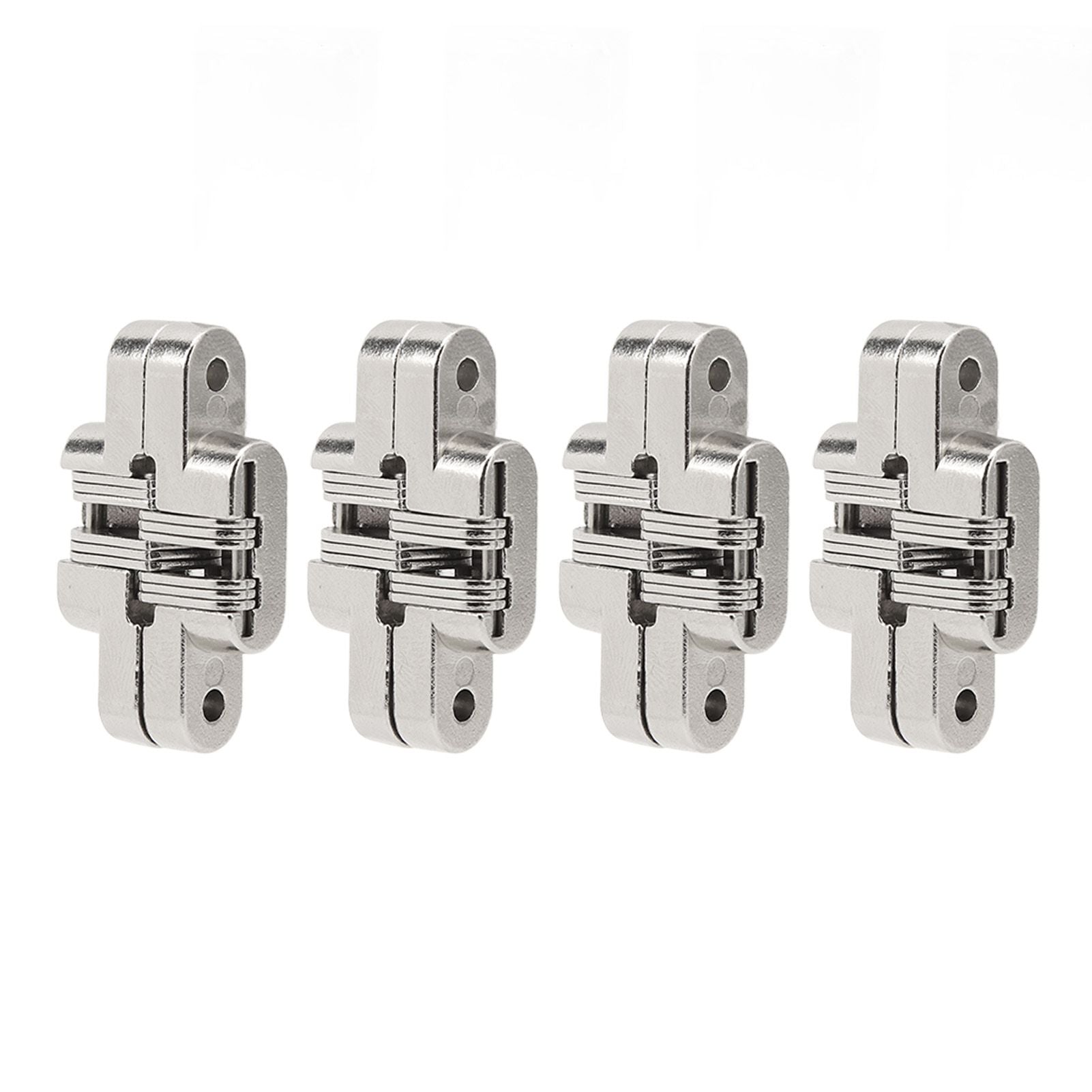 4Pcs Mini Zinc Alloy Cross Hidden Hinge 180 Degree Swing Jewelry Box Invisible Hinge