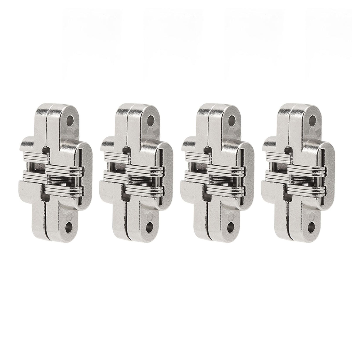 4Pcs Mini Zinc Alloy Cross Hidden Hinge 180 Degree Swing Jewelry Box Invisible Hinge