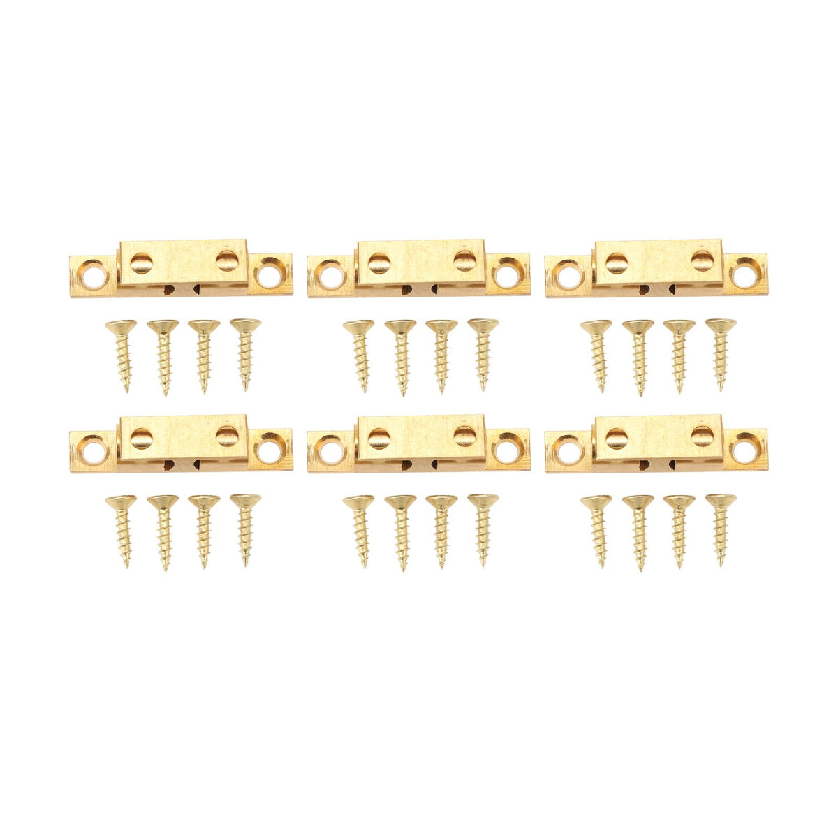 6 Set Cabinet Door Catch Brass Cabinet Door Closet Ball Tension Catch Latch with Gold Screw for Most Cabinets 50mm / 2in