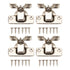4PCS Cabinet Hinge with 4 Hole Base Cold Rolled Steel Short Arm Cupboard Hinge for Kitchen Bedroom