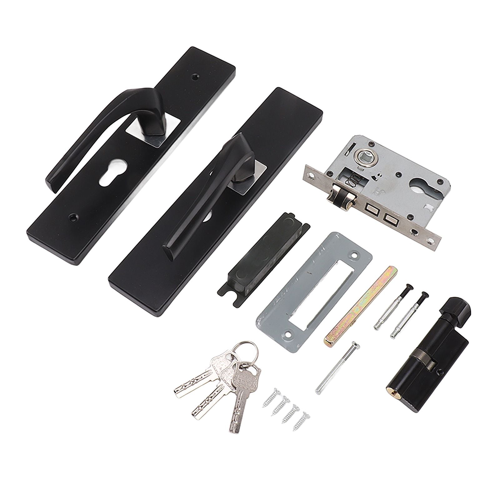 Door Handle Lock with Compound Lock Core Universal Type Door Lever Handle Lock for Bedroom