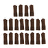 20Pcs Chair Leg Protector Table Furniture Cap Covers Prevent Scratches Noise Free Thickened Knitted Floor Pad Set Brown