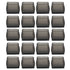 20 Pcs Chair Leg Floor Protector Rectangular Transparent Black Felt Mat Scratch Proof Reduce Noise Table Leg Cover S
