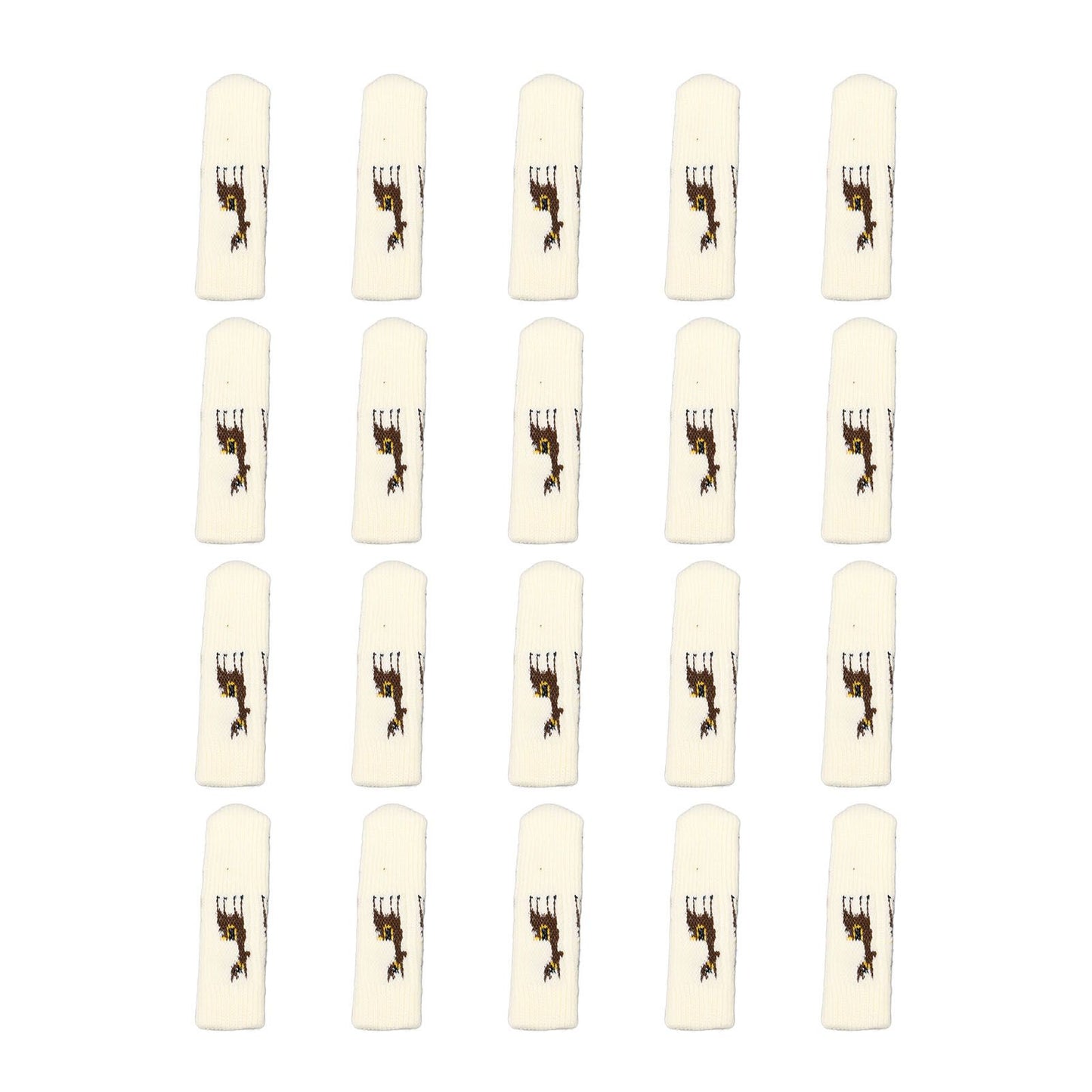 20Pcs Chair Leg Floor Protectors Furniture Socks Knitting Double Thickening Elastic Chair Leg Protectors Fits All Leg Shapes