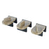3PCS Sliding Window Locks Aluminum Alloy Safety Lock for Home Bedroom Bathroom Office Brown