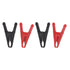 4Pcs Crocodile Clamps Good Conductivity Low Resistance Nickel Plated Crocodile Clips for Car School 1000V