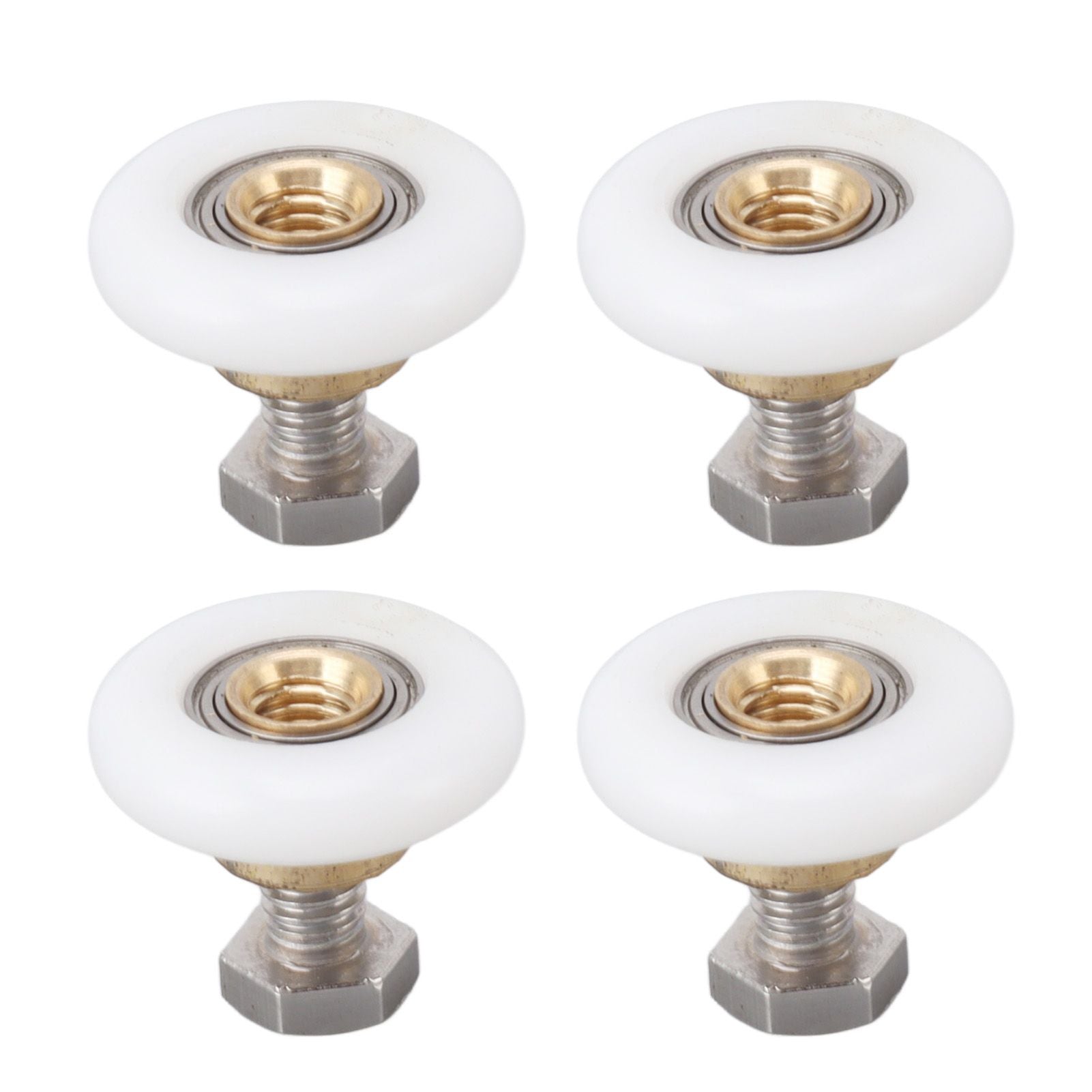 4 Set Shower Door Rollers Runners Wheels Bathroom Glass Door Rollers Runners Pulleys Wheels Replacement Part 27mm