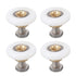 4 Set Shower Door Rollers Runners Wheels Bathroom Glass Door Rollers Runners Pulleys Wheels Replacement Part 27mm
