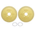 2Pcs Cutting Saw Blade 100mm Diamond Ceramic Saw Blade Porcelain Cutting Blade for Angle Grinder Cutting Machine 100x10mm / 3.9x0.4in