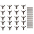 20PCS Metal Box Feet Zinc Alloy Fine Detail Jewelry Box Hardware Feet for Wooden Box Jewelry Box