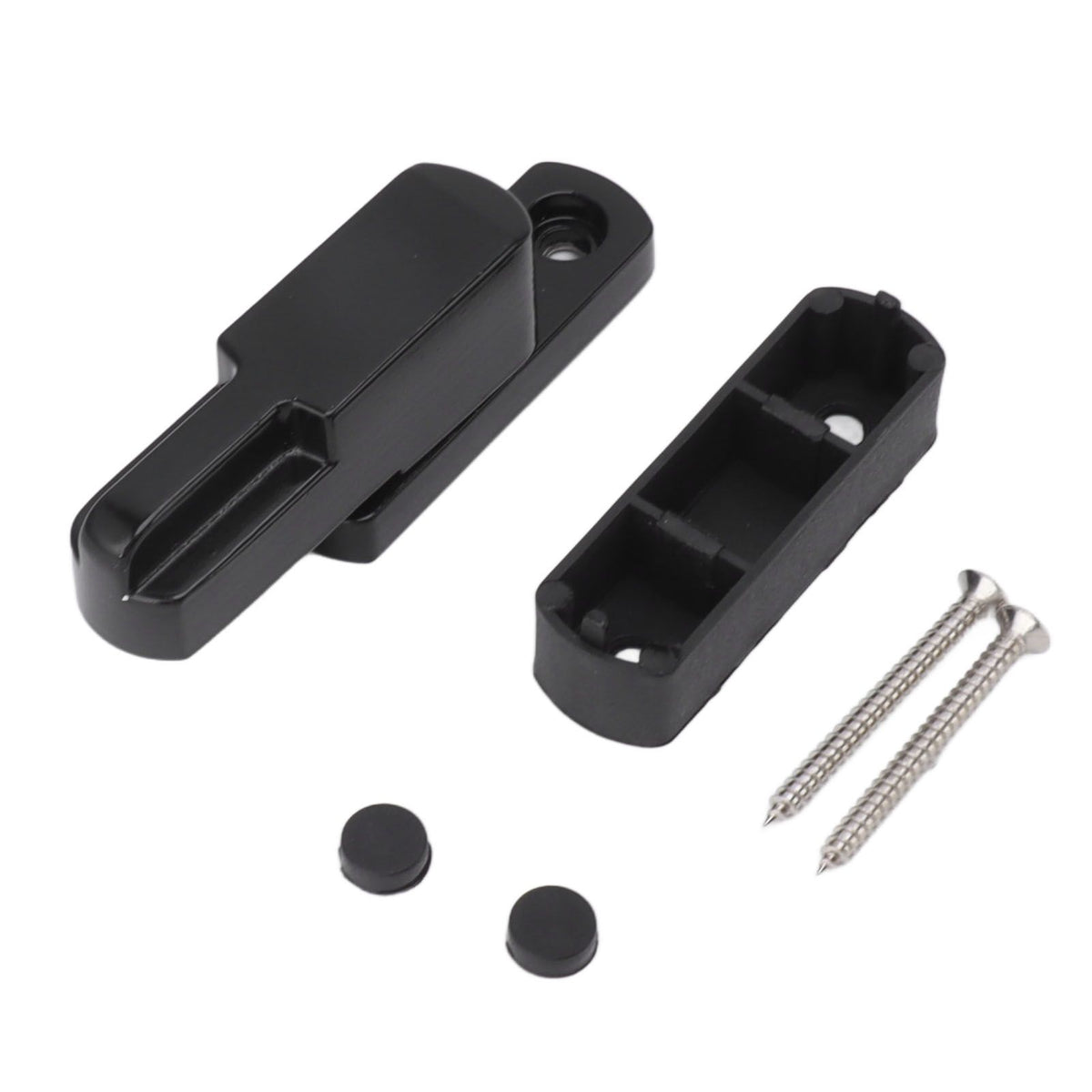 Window Sash Lock Aluminum Alloy T Type Sliding Window Latch Child Proof Safety Lock for Home Security Black