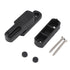 Window Sash Lock Aluminum Alloy T Type Sliding Window Latch Child Proof Safety Lock for Home Security Black