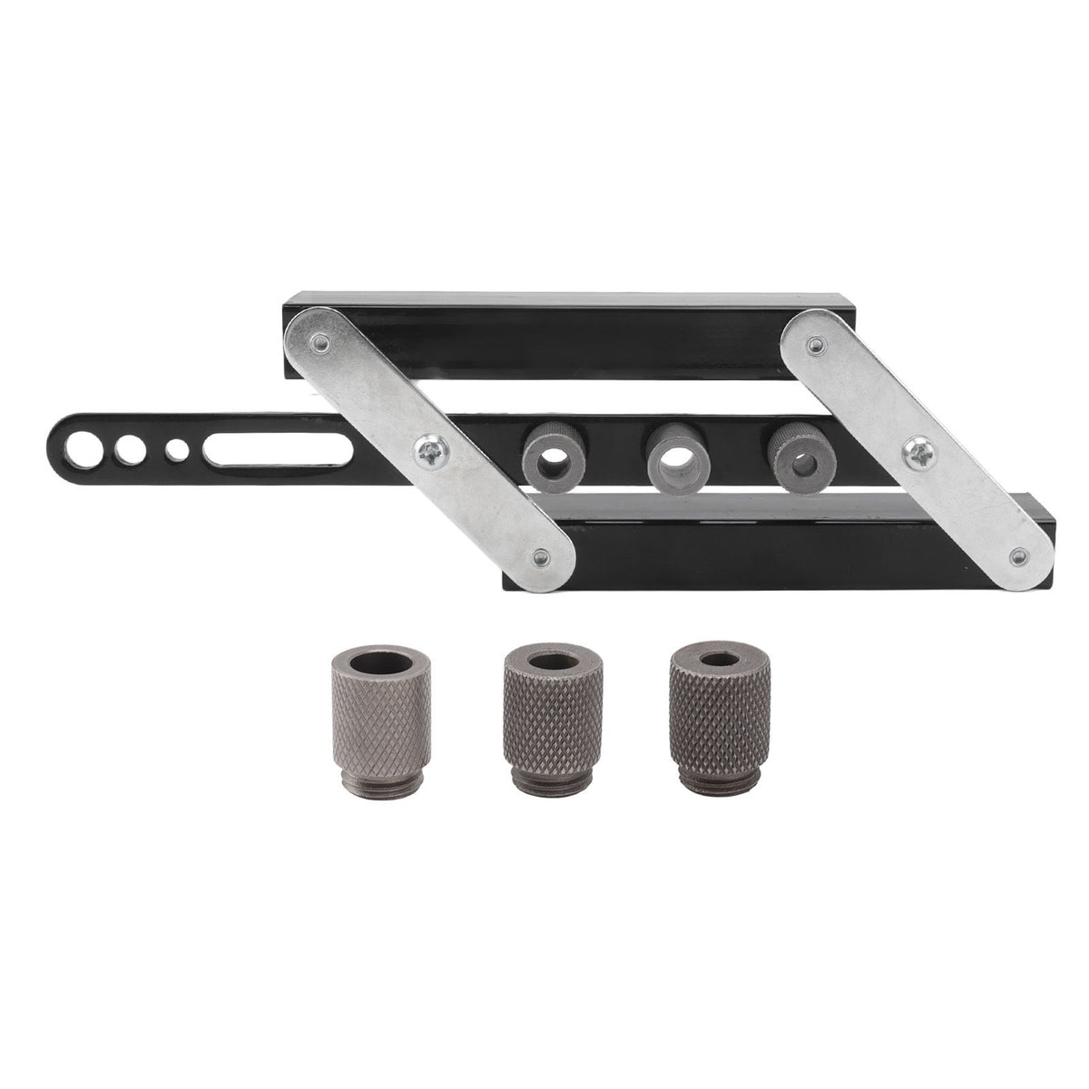 Hole Punch Locator Self Centering Doweling Jig Adjustable Drilling Guide Template DIY Woodworking Tool Kit